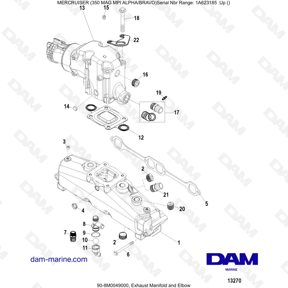 Parts And Exploded Views For Mercruiser 350 Mag Mpi